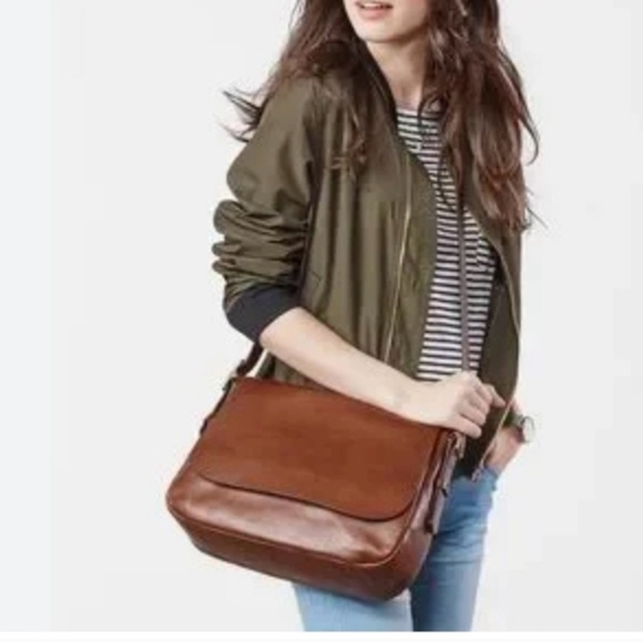 Fossil Handbags - Fossil Harper Large Flap Leather Crossbody Bag